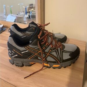 ASICS Men's Athletic Shoes Gel-Kahana- Gray and Orange